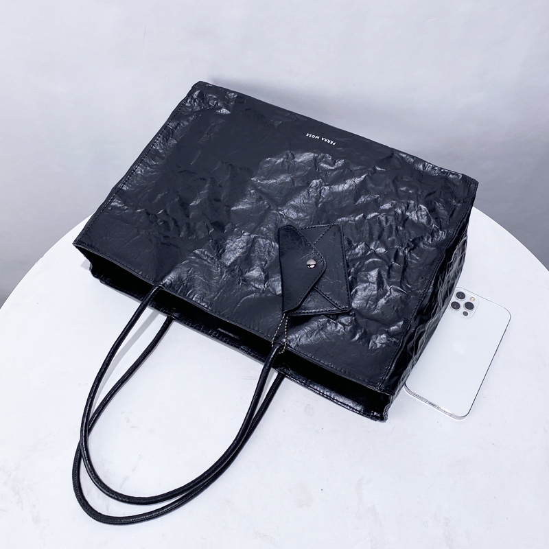 Korean Casual Kraft Paper Tote - Luxury Bags And Accessories 评论和价格
