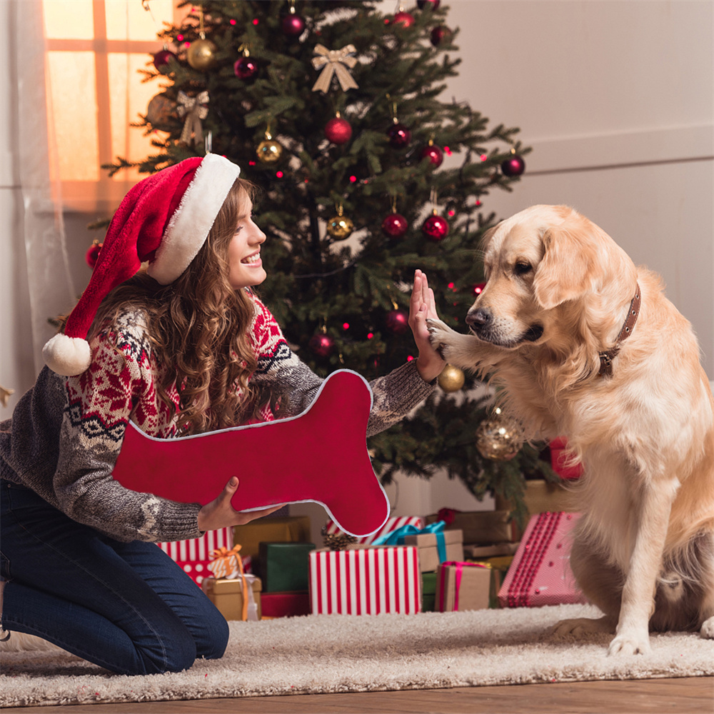 Velvet Dog Christmas Stocking  - Luxury Xmas Bags 评论和价格