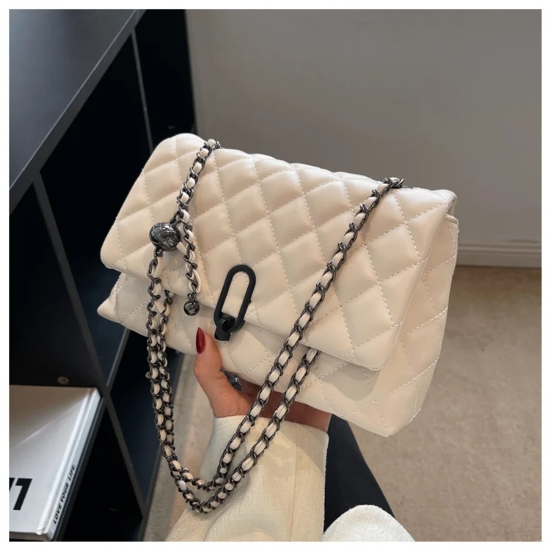 2026 Women's Beige Diamond Qui - Luxury Bags For School 评论和价格