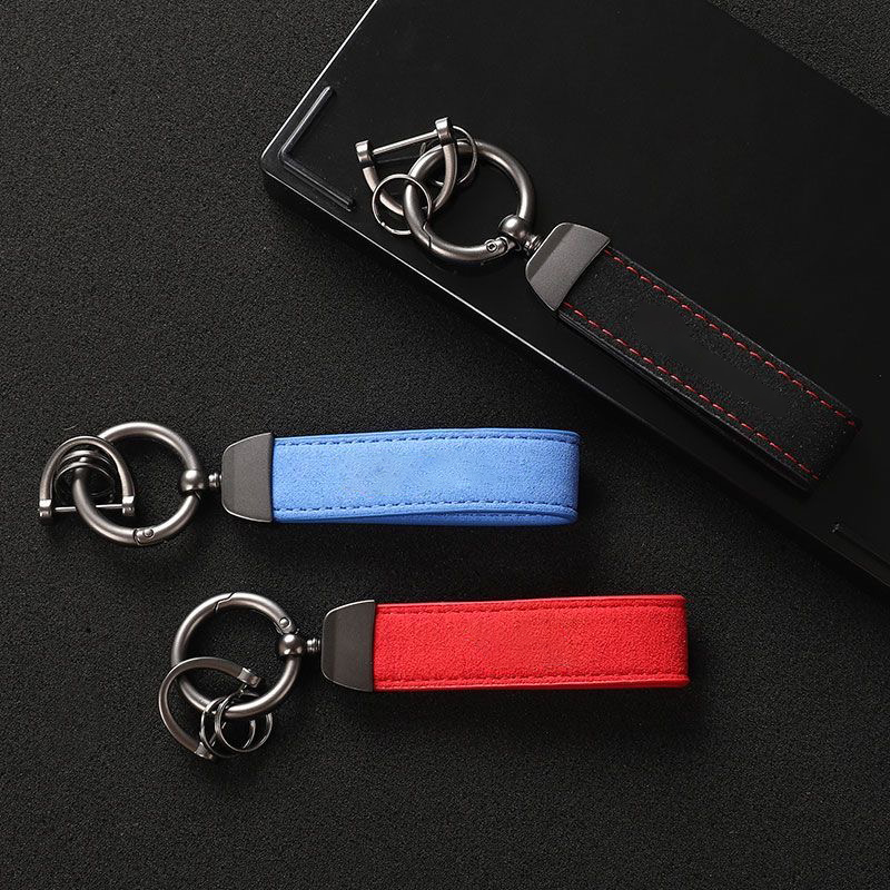 Suede Leather Car Keychain Hig - Luxury Xmas Bags 评论和价格