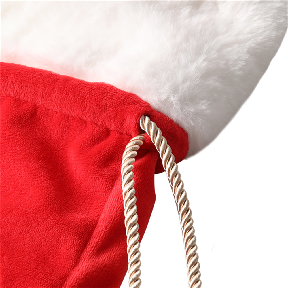 Plush Christmas Santa Sack Cor - Luxury Xmas Bags 评论和价格