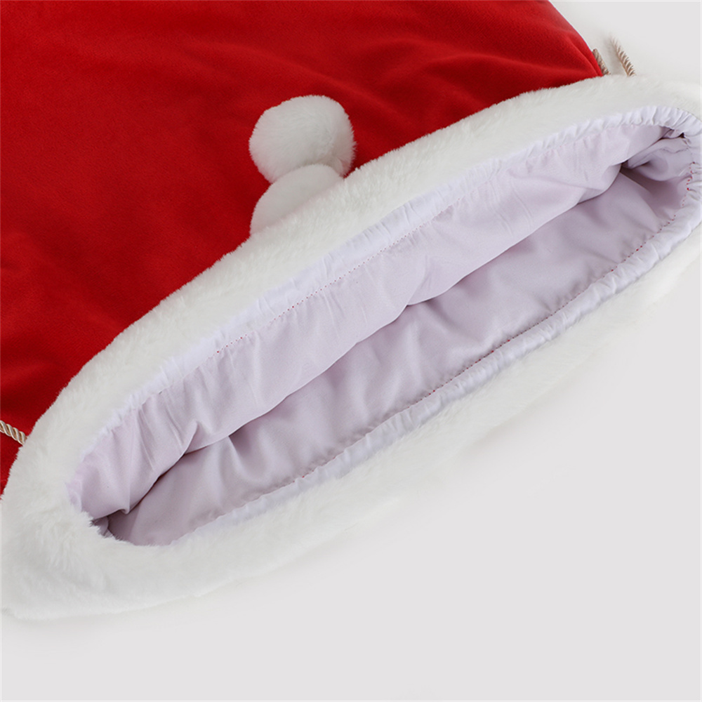 Plush Christmas Santa Sack Cor - Luxury Xmas Bags 评论和价格