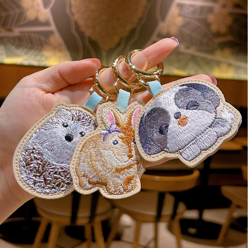 Embroidery Keychain Cute Rabbi - Luxury Xmas Bags 评论和价格