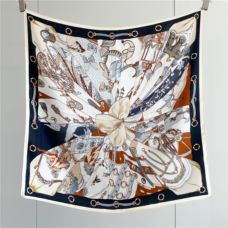Summer Silk Scarf Women Soft S - Luxury Bags And Accessories 评论和价格