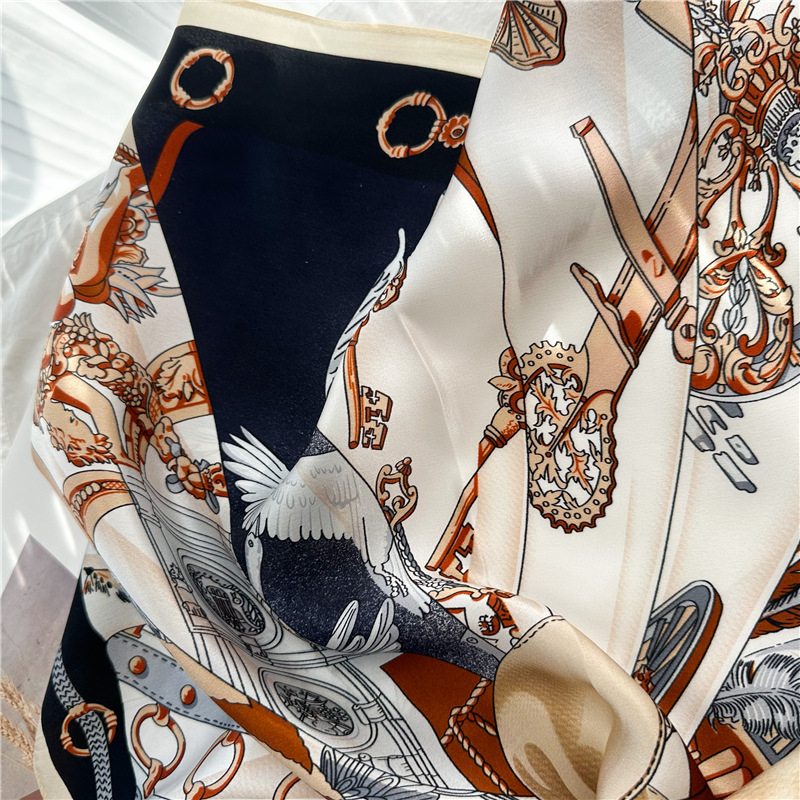 Summer Silk Scarf Women Soft S - Luxury Bags And Accessories 评论和价格