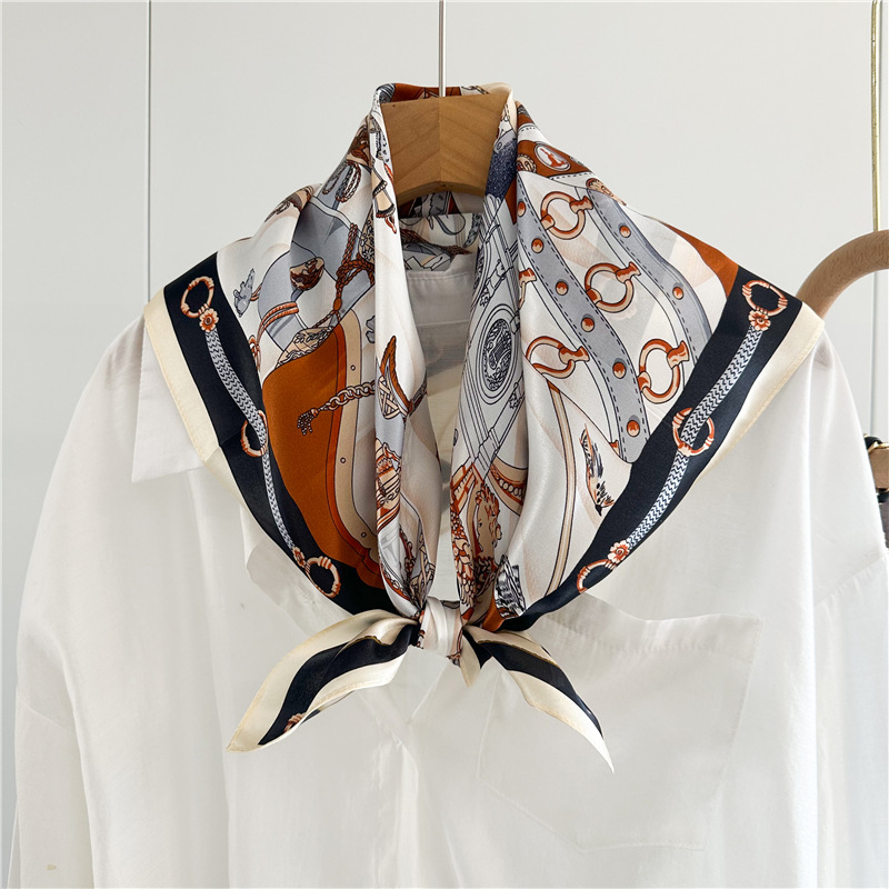 Summer Silk Scarf Women Soft S - Luxury Bags And Accessories 评论和价格