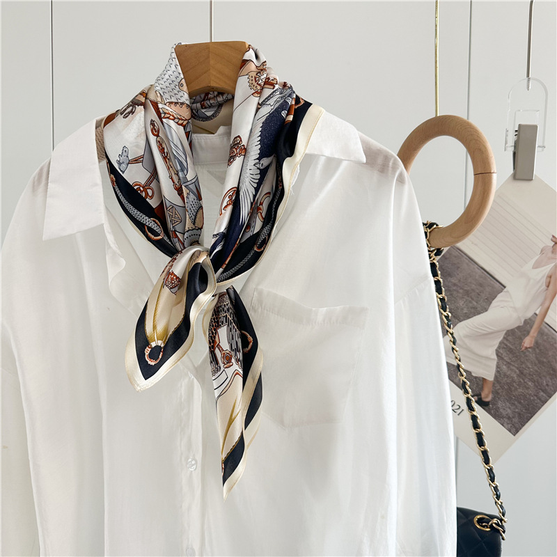 Summer Silk Scarf Women Soft S - Luxury Bags And Accessories 评论和价格