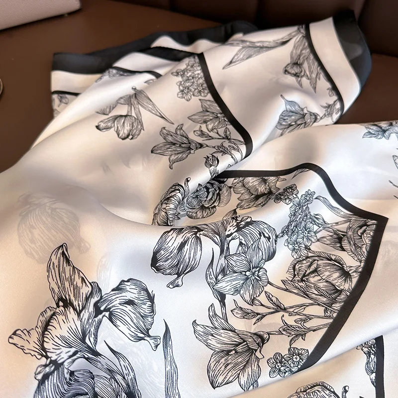 70*70cm Luxury Floral Print Si - Luxury Bags Trending 评论和价格
