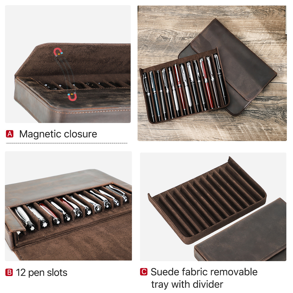 Luxury Genuine Leather 12 Slot - Luxury Bags For School 评论和价格