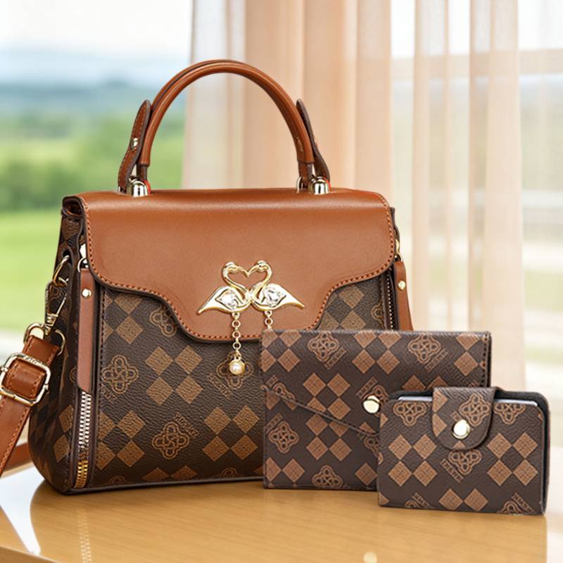 3-piece women's bag set, light - Luxury Bags In 评论和价格