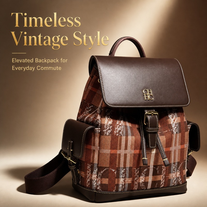 CHHC Fashion Color Block Backp - Luxury Bags In 评论和价格