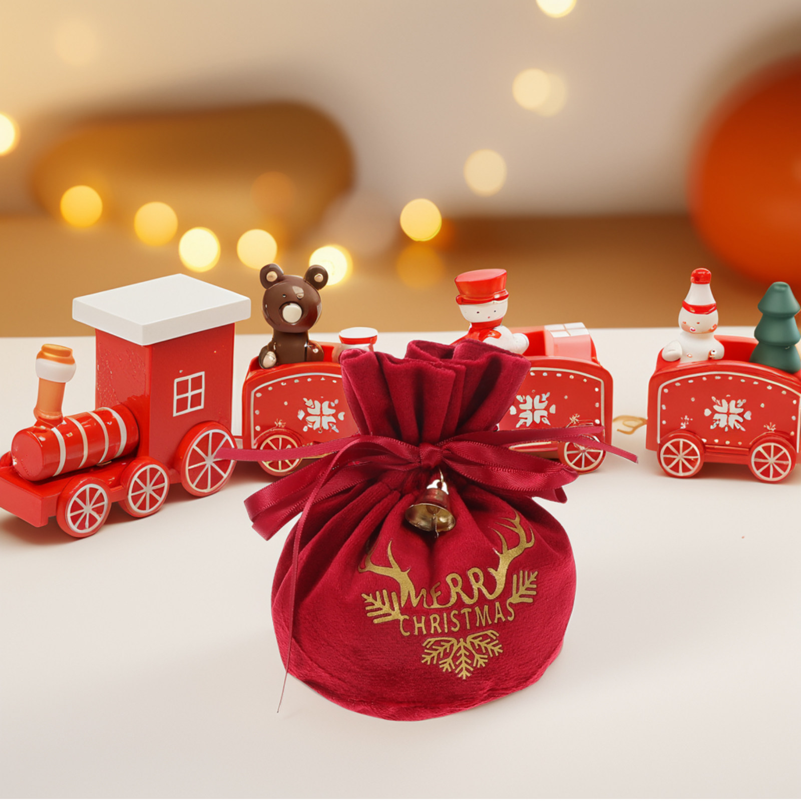4Pcs Luxury Holiday Drawstring - Luxury Xmas Bags 评论和价格