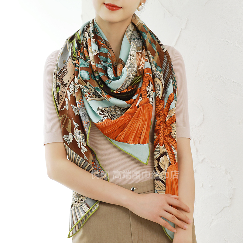 Luxury Designer Silk Wool Scar - Luxury Bags And Accessories 评论和价格